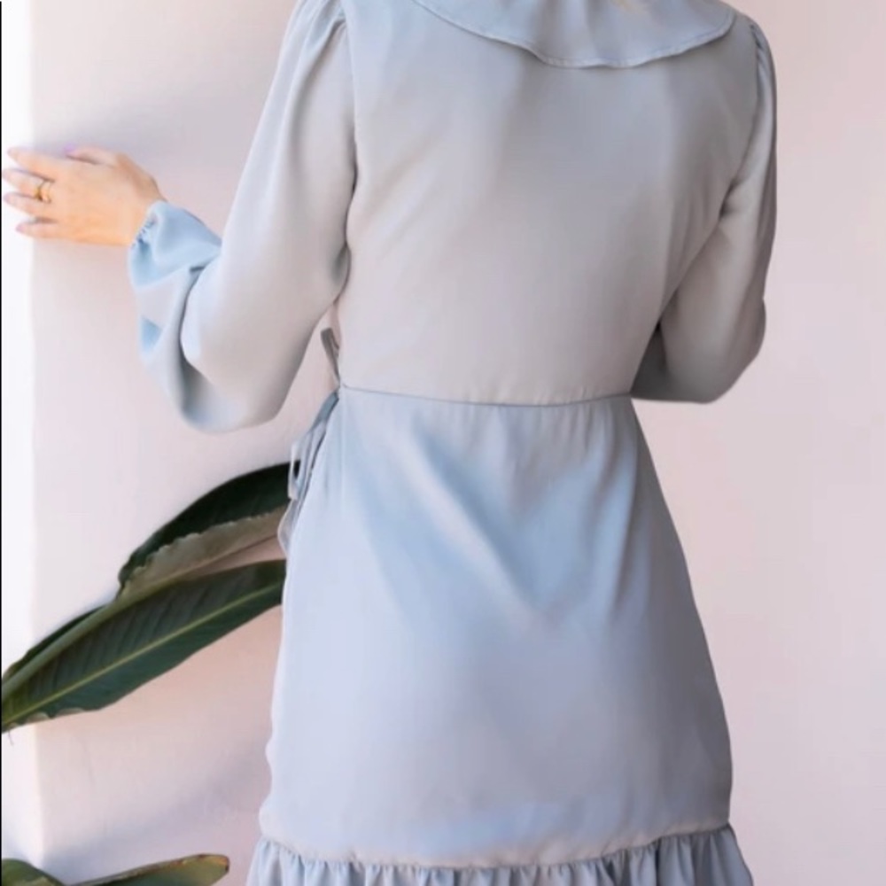 Ruffle sky blue - Picture 4 of 7